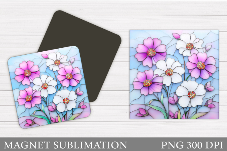 Flowers Magnet Design. Flowers Magnet Sublimation