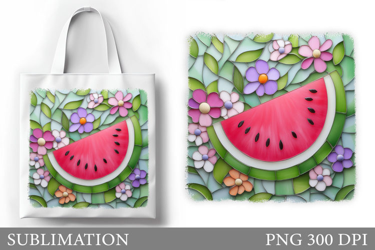 Watermelon Tote Bag Design. Watermelon Sublimation