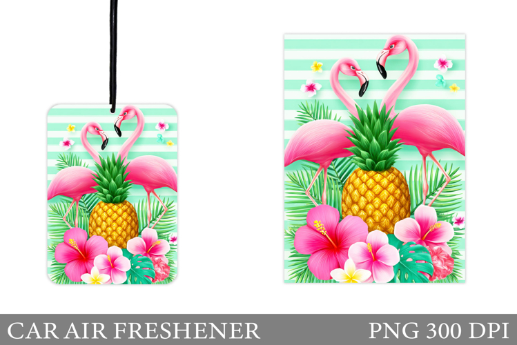 Flamingo Car Air Freshener. Summer Car Air Freshener