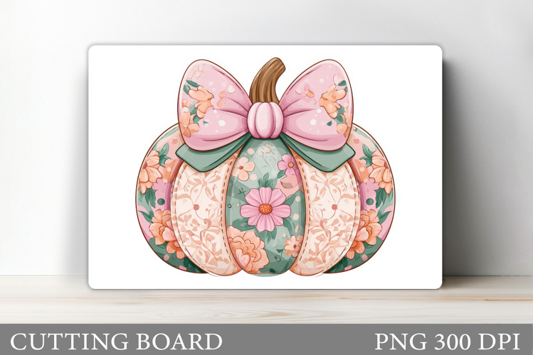 Pumpkin Cutting Board Design. Pumpkin Sublimation