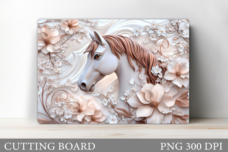 Horse Cutting Board Design. Horse Sublimation