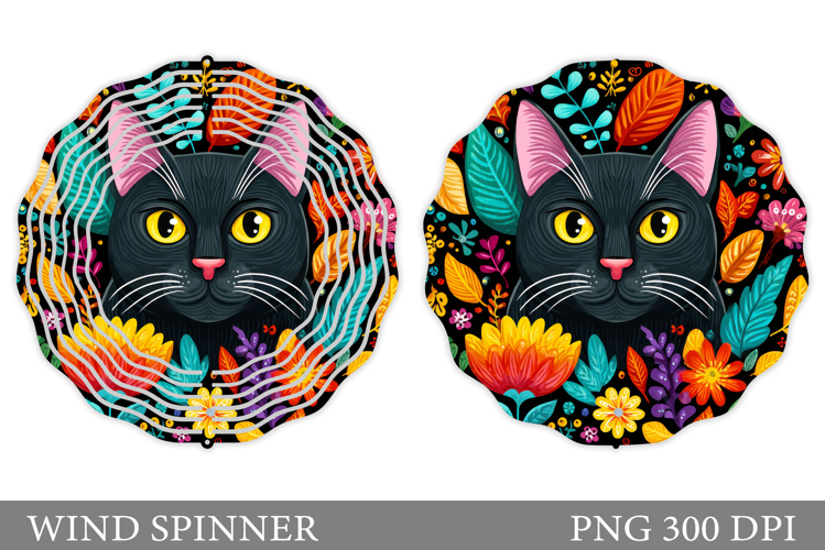 Cat Wind Spinner Design. Cat Sublimation