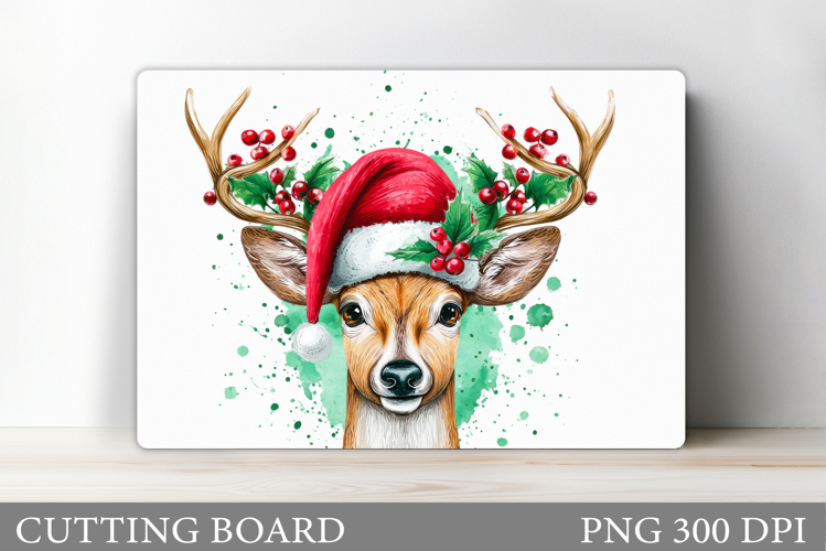 Reindeer Cutting Board. Christmas Cutting Board Design