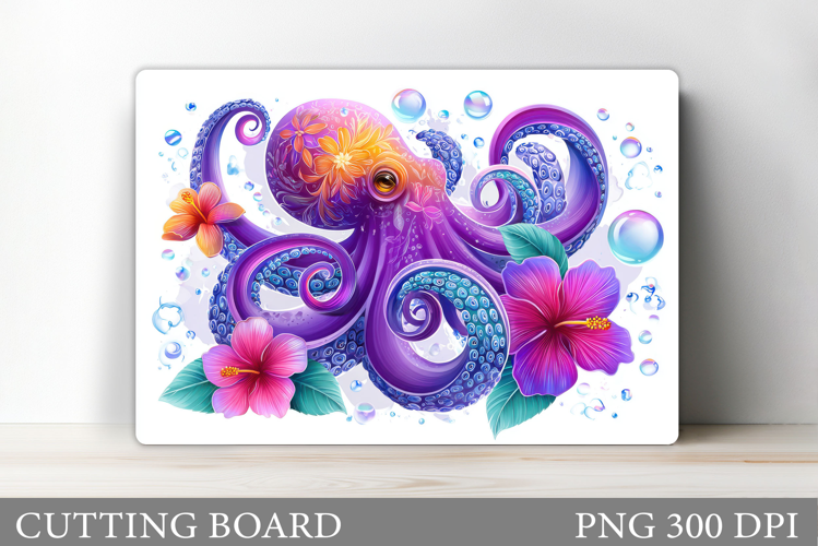 Octopus Cutting Board. Sea Cutting Board Design