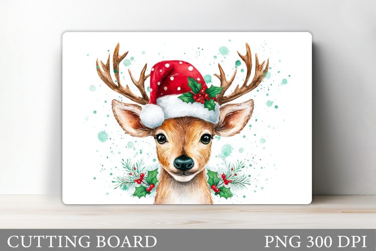 Reindeer Cutting Board. Christmas Cutting Board Design
