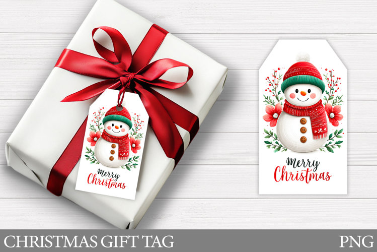 Christmas Snowman Gift Tag. Christmas Gift Tags Printable