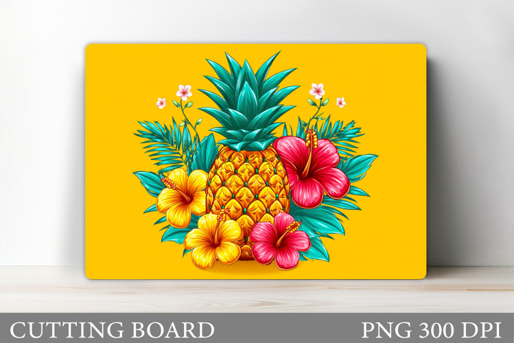 Pineapple Cutting Board. Summer Cutting Board Sublimation