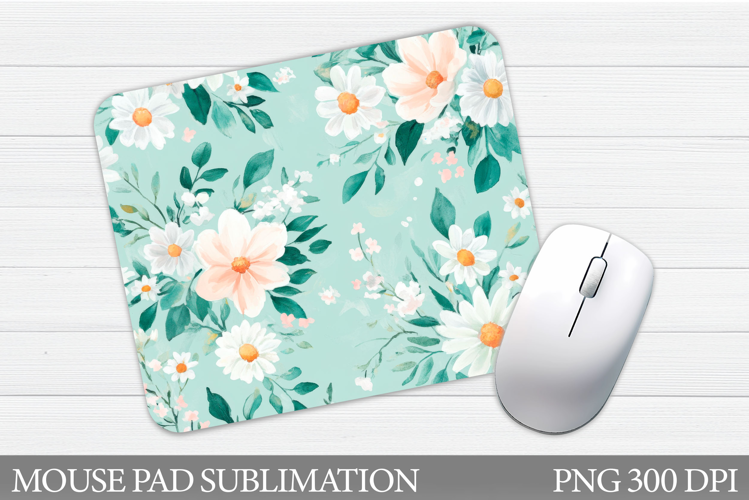 Floral Mouse Pad Design. Flowers Mouse Pad Sublimation