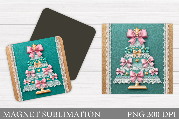 Christmas Tree Magnet Sublimation. Christmas Magnet Design