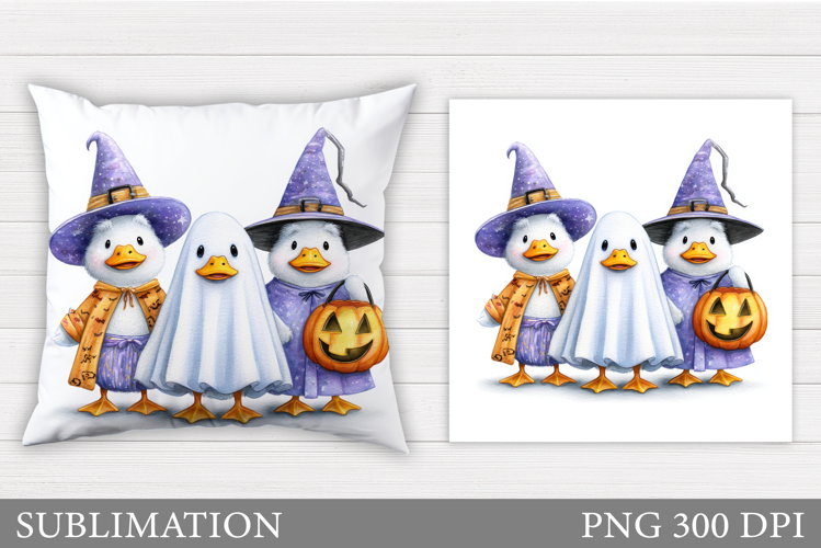Halloween Goose Pillow Sublimation. Halloween Pillow Design