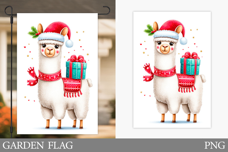 Christmas Lama Kitchen Towel. Christmas Kitchen Towel Design