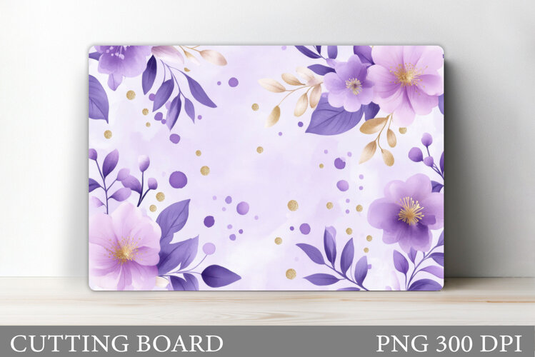 Floral Cutting Board Design. Flowers Cutting Board example image 1