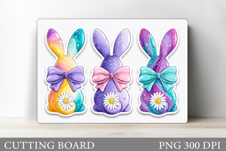 Bunny Cutting Board Design. Bunny Sublimation