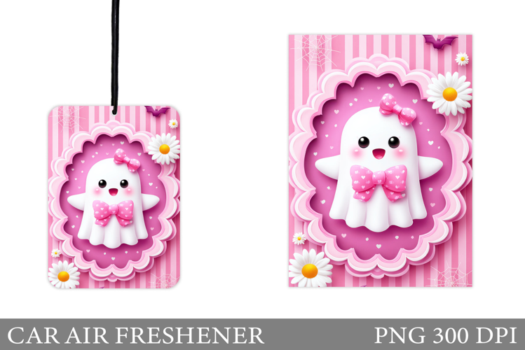 Ghost Car Air Freshener. Halloween Car Air Freshener