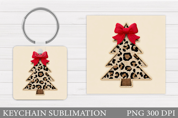 Christmas Tree Keychain. Christmas Keychain Sublimation
