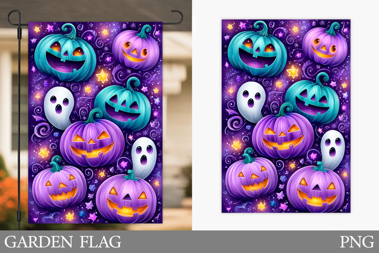 Halloween Pumpkin Garden Flag. Garden Flag Sublimation