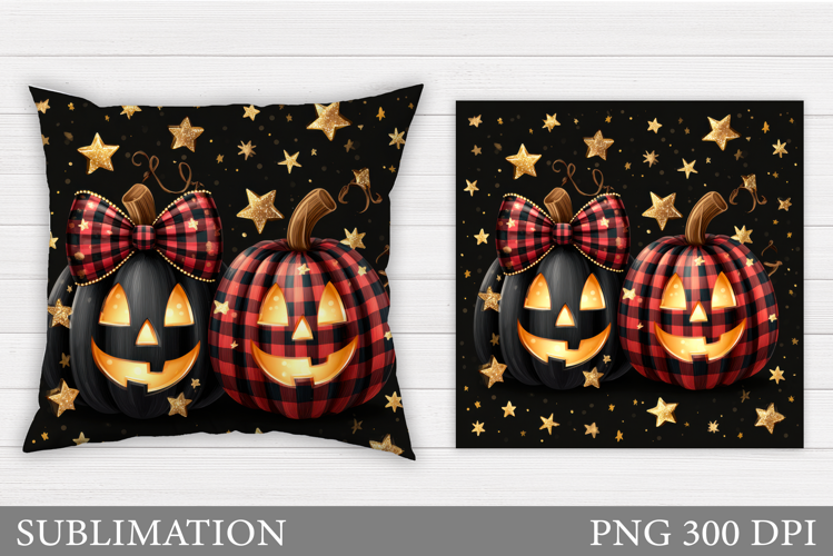 Halloween Pumpkin Pillow. Halloween Pillow Sublimation