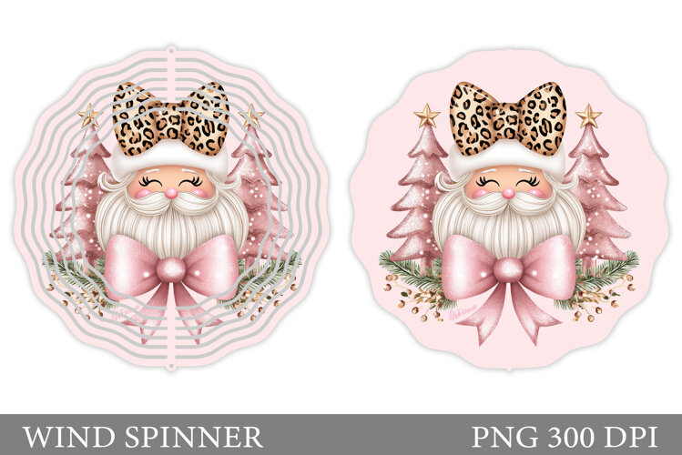 Santa Claus Wind Spinner. Christmas Wind Spinner Design example image 1