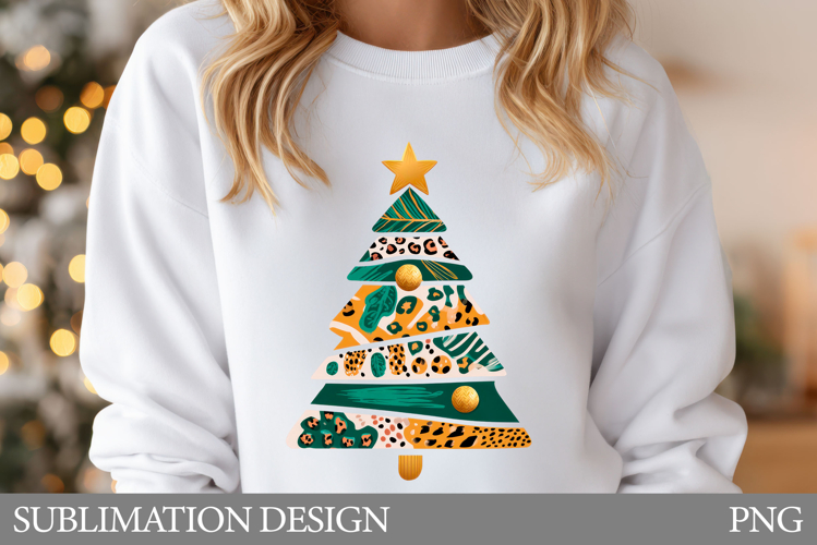 Christmas Tree Sublimation. Christmas Tree T-Shirt Design