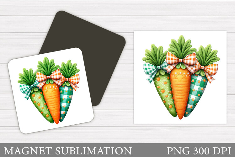 Carrot Magnet Design. Carrot Sublimation example image 1