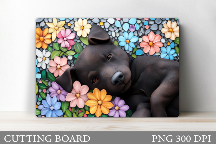 Cute Dog Cutting Board Design. Cute Dog Sublimation