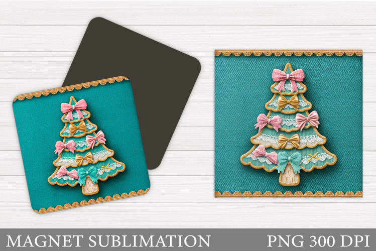 Christmas Tree Magnet Sublimation. Christmas Magnet Design