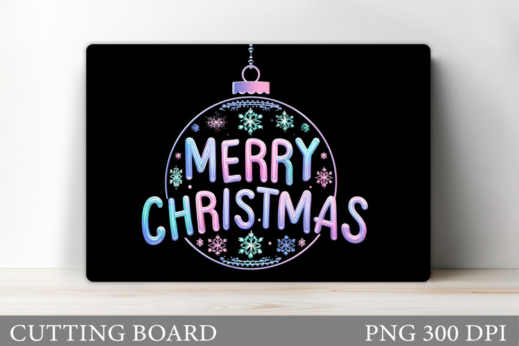 Christmas Cutting Board Design. Christmas Sublimation
