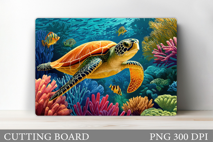 Turtle Kitchen Cutting Board. Sea Turtle Cutting Board