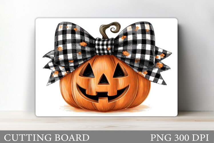 Halloween Cutting Board. Pumpkin Cutting Board Sublimation example image 1