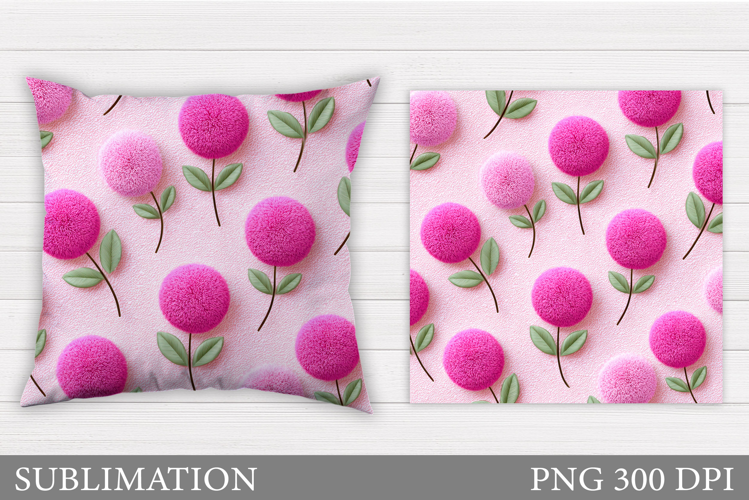Flowers Pillow Design. Floral Pillow Sublimation