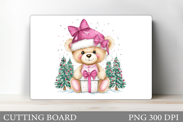 Christmas Bear Cutting Board. Christmas Cutting Board