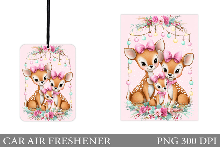 Cute Deer Car Air Freshener. Christmas Car Air Freshener
