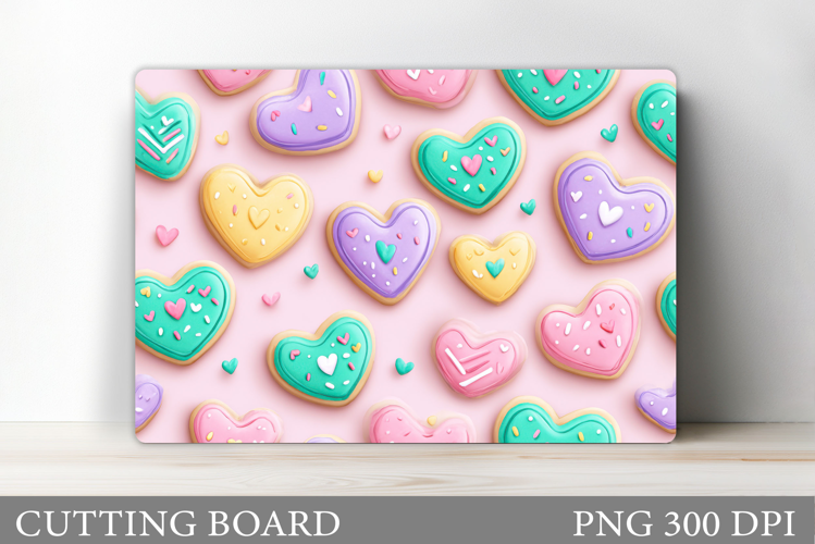 Hearts Cutting Board Design. Hearts Kitchen Cutting Board
