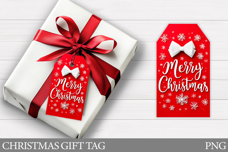 Merry Christmas Gift Tag. Christmas Gift Tag Design