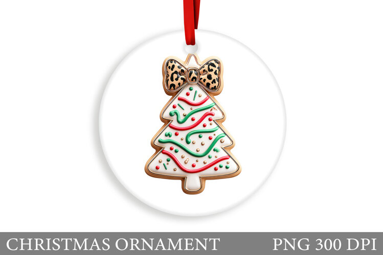 Christmas Tree Christmas Ornament. Winter Christmas Ornament example image 1