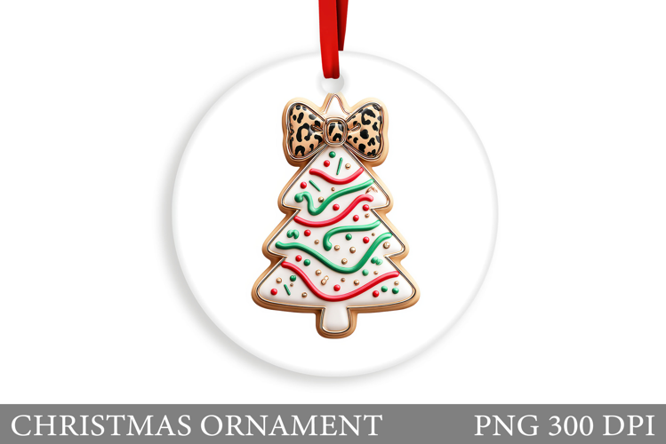 Christmas Tree Christmas Ornament. Winter Christmas Ornament