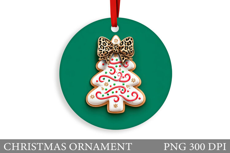 Christmas Tree Christmas Ornament. Winter Christmas Ornament example image 1