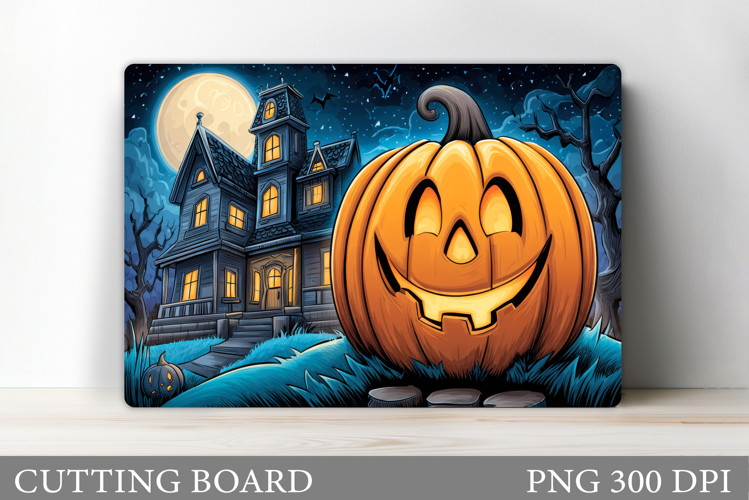 Halloween Pumpkin Cutting Board. Halloween Cutting Board