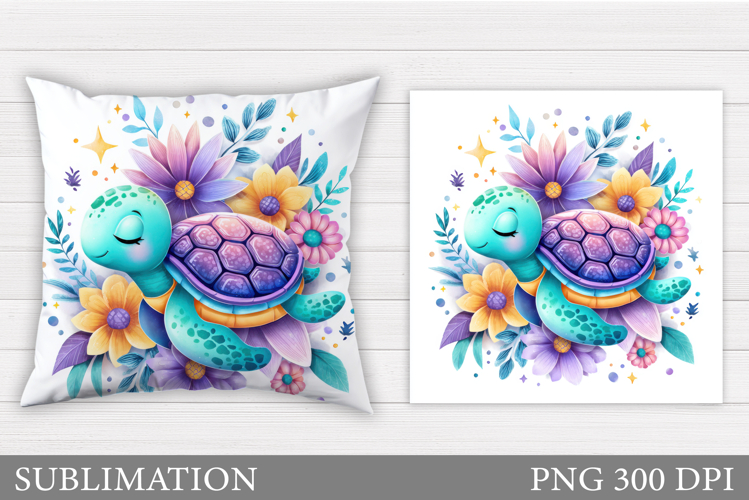 Cute Turtle Clipart Image 17