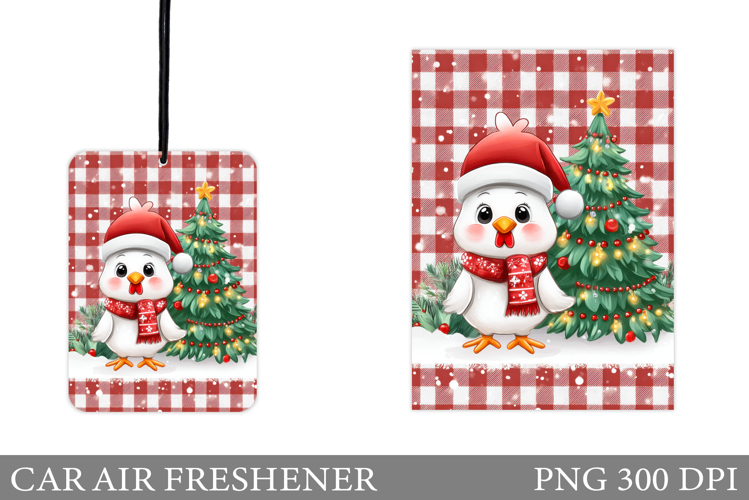 Cute Chicken Car Air Freshener. Christmas Car Air Freshener
