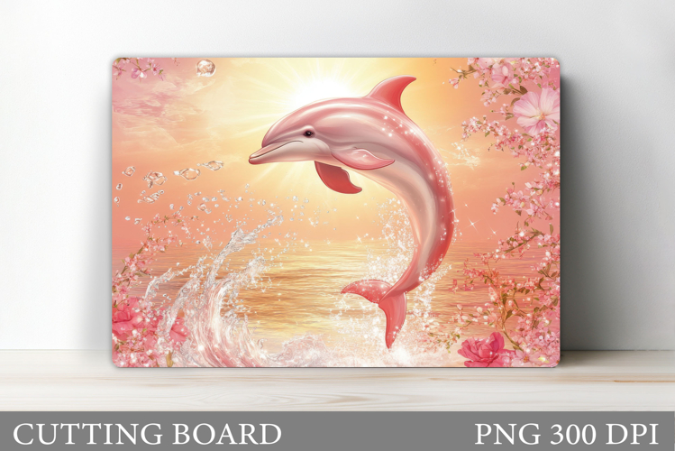 Dolphin Cutting Board Design. Dolphin Kitchen Cutting Board example image 1