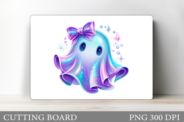 Ghost Cutting Board Sublimation. Halloween Cutting Board