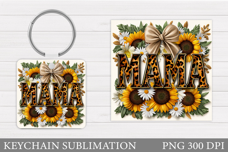 Mother's Day Keychain Design. Mother's Day Sublimation