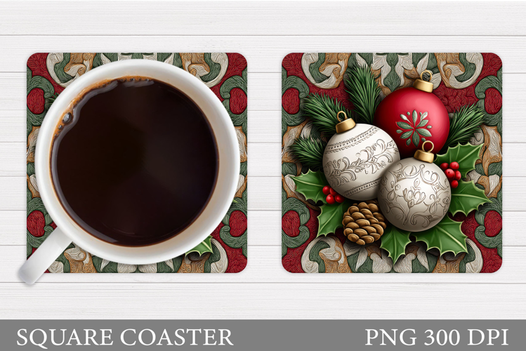 Christmas Coaster Design. Christmas Coaster Sublimation