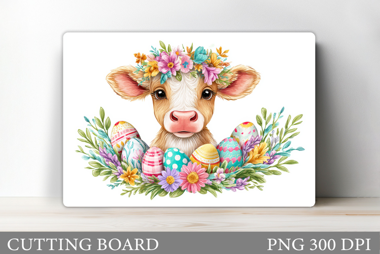 Easter Cow Cutting Board. Easter Cutting Board Design