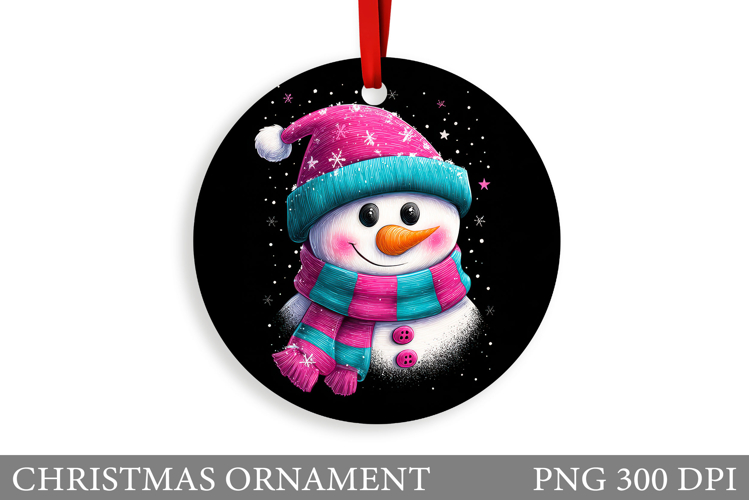 Snowman Christmas Ornament. Snowman Ornament Design