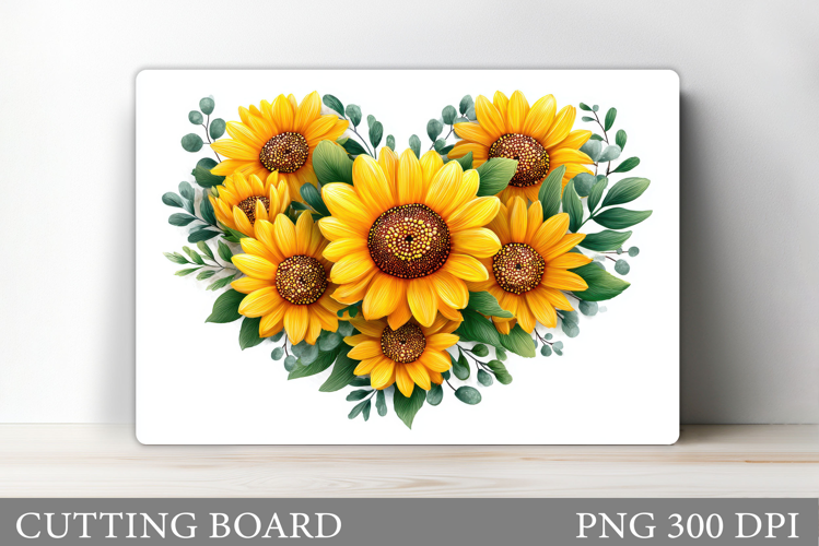 Sunflowers Cutting Board. Flowers Kitchen Cutting Board
