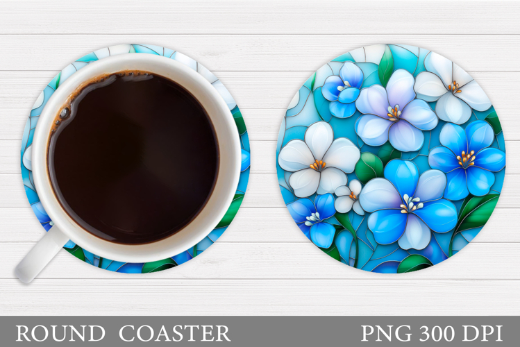 Floral Coaster Design. Flowers Coaster Sublimation