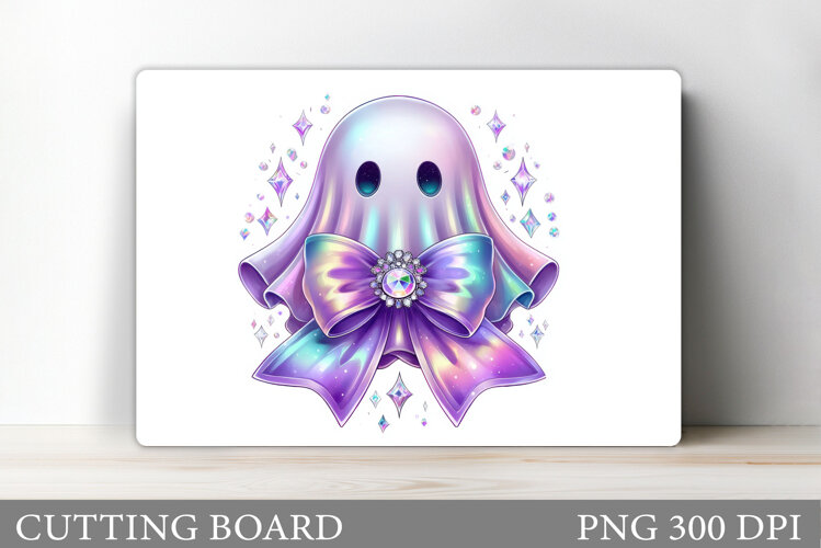 Halloween Ghost Cutting Board. Halloween Cutting Board example image 1