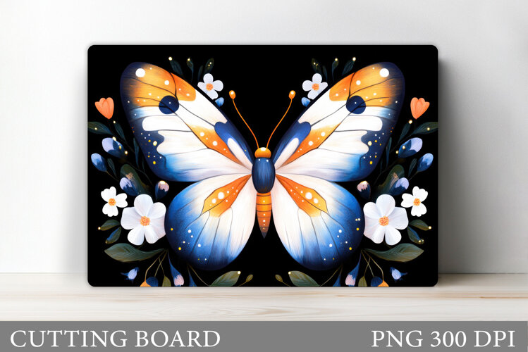 Butterfly Cutting Board Design. Butterfly Sublimation example image 1